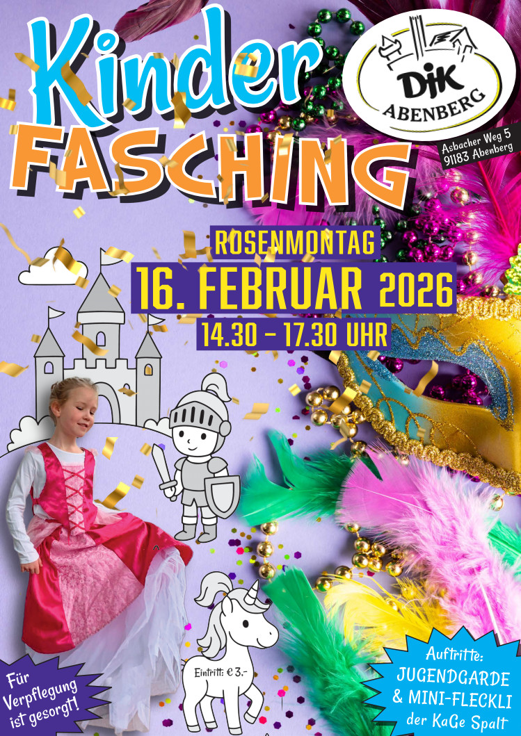 2026 02 Kinderfasching Plakat